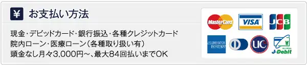 包茎手術費用のお支払い方法