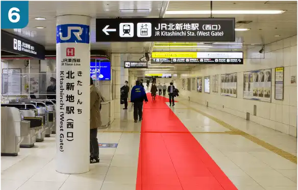 阪神電車大阪梅田駅百貨店口からの道順-6