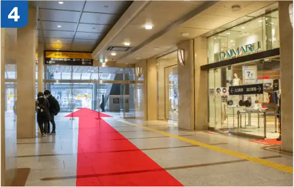 JR大阪駅中央口からの道順a-4