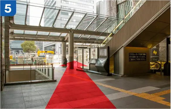 JR大阪駅中央口からの道順a-5