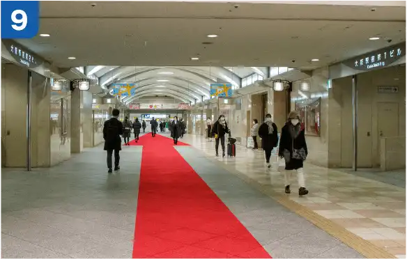 JR大阪駅中央口からの道順b-9