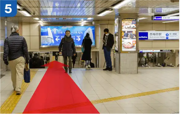 JR大阪駅中央口からの道順d-5