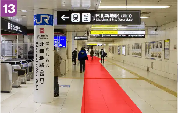 谷町線東梅田駅中央口からの道順b-13