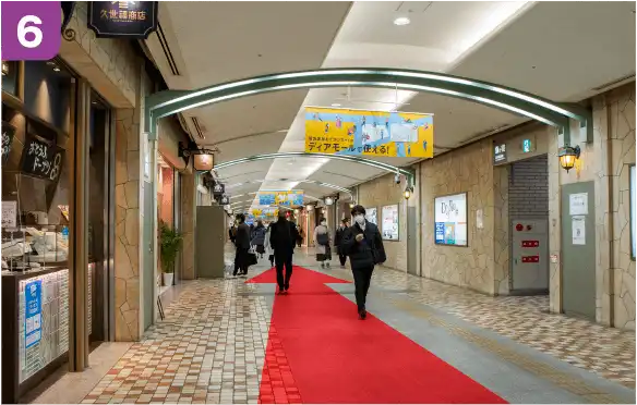 谷町線東梅田駅中央口からの道順c-6