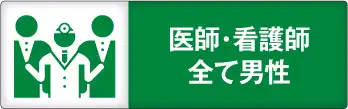 医師・看護師　すべて男性