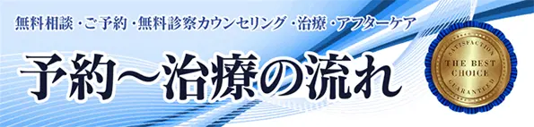 予約から治療の流れ